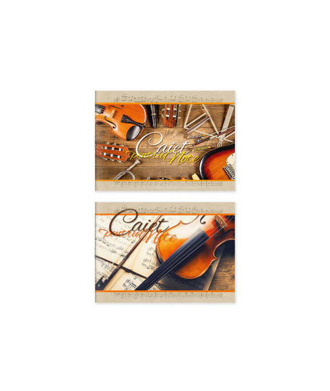 Caiet de note A5, 8 foi, copertă colorată